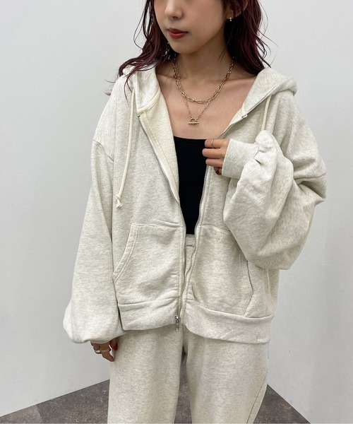 apres jour mignon(アプレジュールミニョン)の「ヴィンテージカラーパーカー【SETUP可能】【ZOZOTOWN限定アイテム】(パーカー・レディース・ブラック/ブルー/オートミール・X-LARGE/フリー)」の22枚目の写真