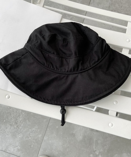 HALEY PESCA（ヘーリーペスカ）の「HALEY PESCA/紐付き ウェーブバケットハット（ハット・レディース・ブラック/ブラウン/アイボリー・FREE）」の3枚目の写真