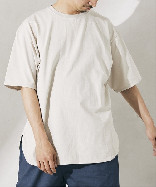 JOURNAL STANDARD relume（ジャーナルスタンダード　レリューム）の「レイヤードラウンド スリットTシャツ[無地T/オーバーサイズ][ユニセックス対応]（Tシャツ/カットソー・メンズ・ホワイト/ベージュ/ネイビー/グレー/ホワイト系その他・S/M/L）」の21枚目の写真