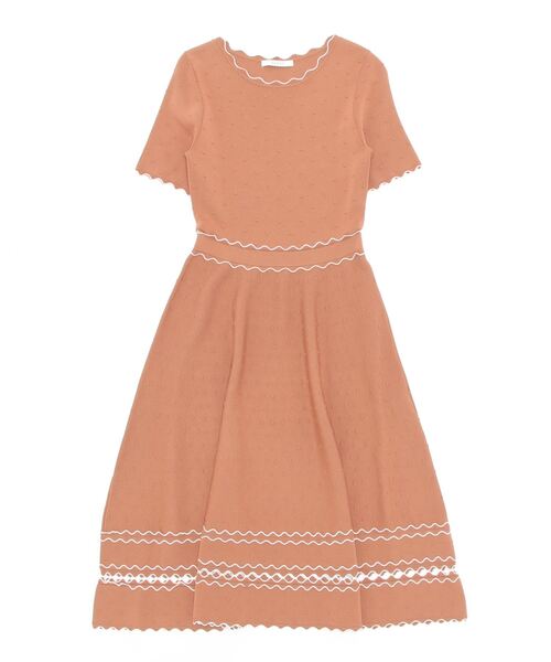 セール ワンピース ドレス ドットジャガード配スカラニット ワンピース Anayi アナイ のファッション ワンピース を セール価格で購入できます Anayi ワンピース ワンピース