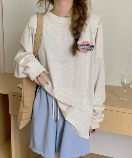MANGROVE（マングローブ）の「NORTH WESTERN ロンＴ（Tシャツ/カットソー・レディース・チャコールグレー/オートミール/グレー/ネイビー・FREE）」の17枚目の写真