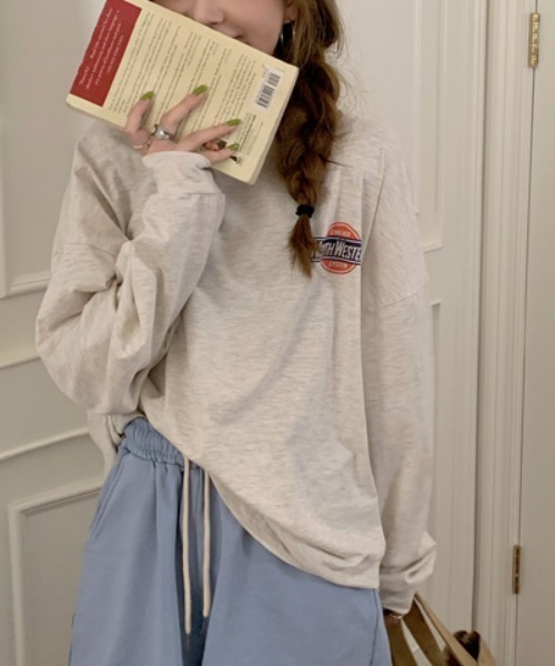 MANGROVE（マングローブ）の「NORTH WESTERN ロンＴ（Tシャツ/カットソー・レディース・チャコールグレー/オートミール/グレー/ネイビー・FREE）」の18枚目の写真