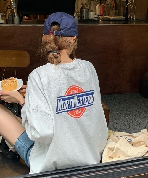 MANGROVE（マングローブ）の「NORTH WESTERN ロンＴ（Tシャツ/カットソー・レディース・チャコールグレー/オートミール/グレー/ネイビー・FREE）」の22枚目の写真