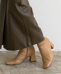 RANDA | ストレスフリー/ソフト ストレッチ スクエアトゥショートブーツ(ブーツ)