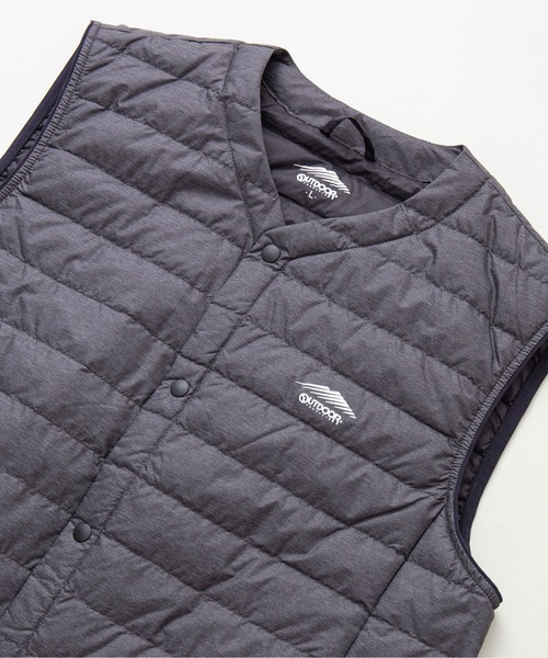 OUTDOOR PRODUCTS APPAREL(アウトドアプロダクツアパレル)の「軽量ダウン インナーベスト 撥水透湿防風ポケッタブル(パッカブル)700フィルパワー ユニセックス(ダウンベスト・メンズ・チャコールグレー/ブラック/オリーブ・LARGE/XXX-LARGE/X-LARGE/MEDIUM/XX-LARGE)」の3枚目の写真