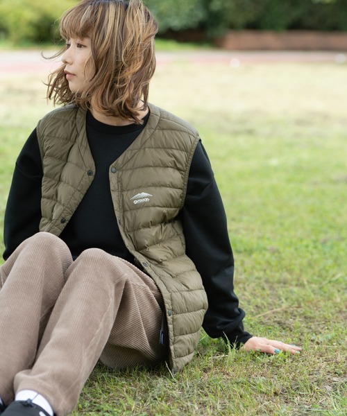 OUTDOOR PRODUCTS APPAREL(アウトドアプロダクツアパレル)の「軽量ダウン インナーベスト 撥水透湿防風ポケッタブル(パッカブル)700フィルパワー ユニセックス(ダウンベスト・メンズ・チャコールグレー/ブラック/オリーブ・LARGE/XXX-LARGE/X-LARGE/MEDIUM/XX-LARGE)」の18枚目の写真