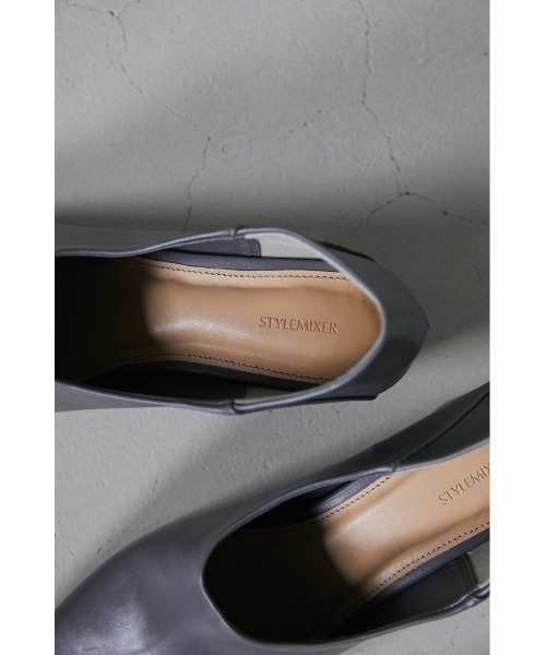 STYLEMIXER（スタイルミキサー）の「ラウンドヒールブーティ（ブーツ・レディース・ブラック/ベージュ/グレー・SMALL/MEDIUM/LARGE）」の10枚目の写真