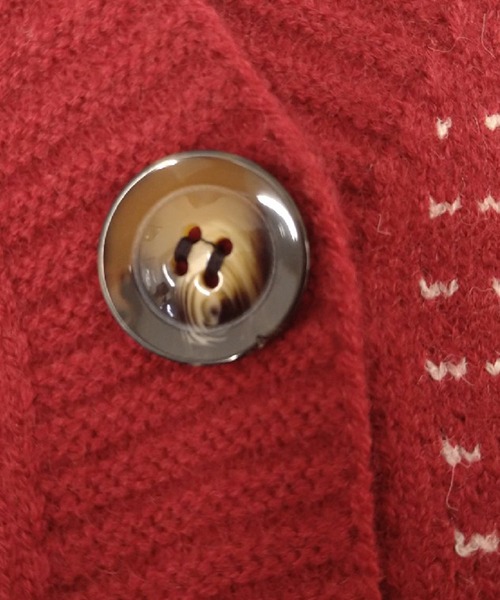 DAY CLOSET（デイ クローゼット）の「レディース レトロチェックニットベスト（ベスト・レディース・ブラック/ブラウン/レッド/アイボリー・ONE SIZE）」の7枚目の写真