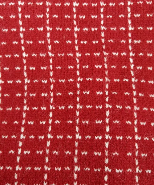 DAY CLOSET（デイ クローゼット）の「レディース レトロチェックニットベスト（ベスト・レディース・ブラック/ブラウン/レッド/アイボリー・ONE SIZE）」の6枚目の写真