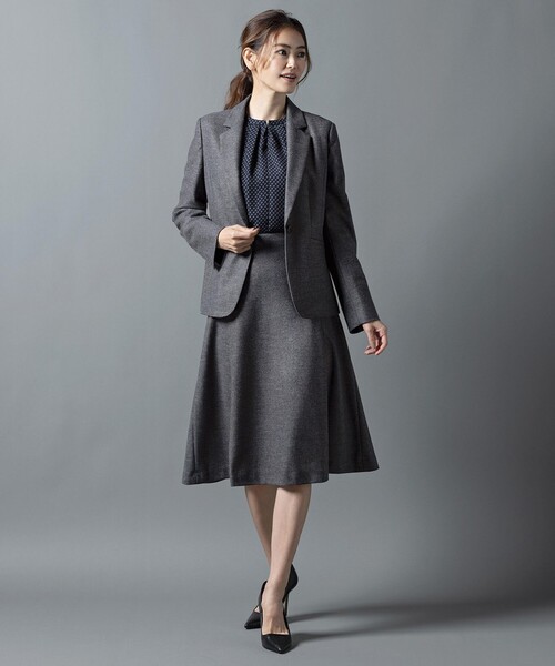 J.PRESS（ジェイプレス）の「【セットアップ対応】アクアレジェンドウールジャージー スカート（スカート・レディース・ライトグレー系/ネイビー系・9/7/11/13）」の16枚目の写真