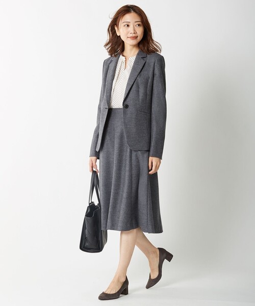 J.PRESS（ジェイプレス）の「【セットアップ対応】アクアレジェンドウールジャージー スカート（スカート・レディース・ライトグレー系/ネイビー系・9/7/11/13）」の19枚目の写真