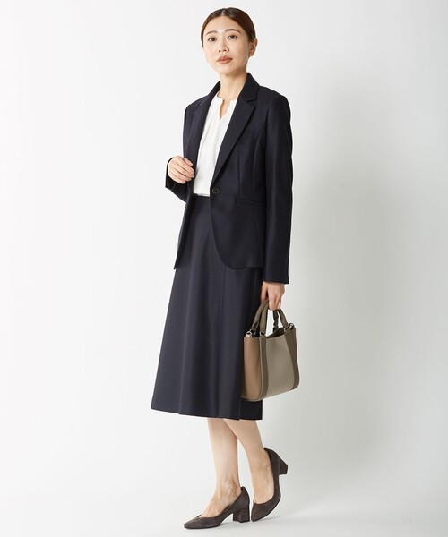 J.PRESS（ジェイプレス）の「【セットアップ対応】アクアレジェンドウールジャージー スカート（スカート・レディース・ライトグレー系/ネイビー系・9/7/11/13）」の17枚目の写真