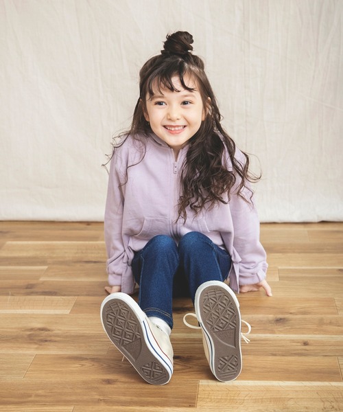 BRANSHES（ブランシェス）の「バックフリル長袖パーカー（パーカー・キッズ・ラベンダー/ベージュ・100cm/110cm/120cm/130cm/90cm/140cm/150cm）」の12枚目の写真