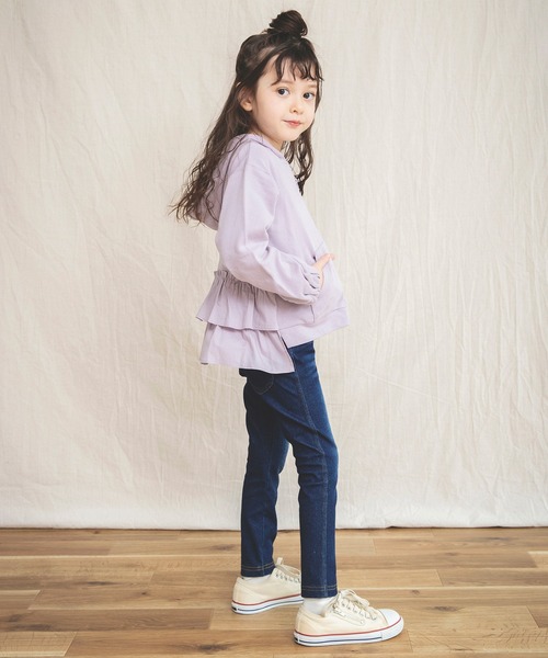 BRANSHES（ブランシェス）の「バックフリル長袖パーカー（パーカー・キッズ・ラベンダー/ベージュ・100cm/110cm/120cm/130cm/90cm/140cm/150cm）」の21枚目の写真