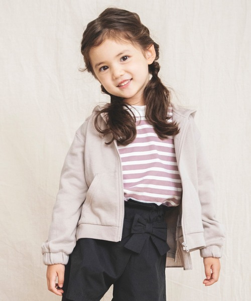 BRANSHES（ブランシェス）の「バックフリル長袖パーカー（パーカー・キッズ・ラベンダー/ベージュ・100cm/110cm/120cm/130cm/90cm/140cm/150cm）」の15枚目の写真