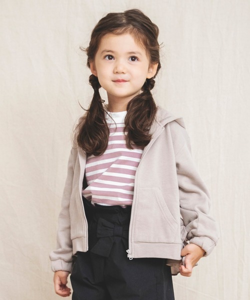BRANSHES（ブランシェス）の「バックフリル長袖パーカー（パーカー・キッズ・ラベンダー/ベージュ・100cm/110cm/120cm/130cm/90cm/140cm/150cm）」の19枚目の写真