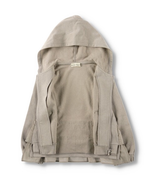 BRANSHES（ブランシェス）の「バックフリル長袖パーカー（パーカー・キッズ・ラベンダー/ベージュ・100cm/110cm/120cm/130cm/90cm/140cm/150cm）」の9枚目の写真