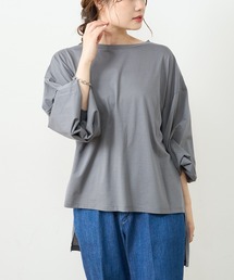 PUAL CE CIN | 【Ｄu noir】シルケット前後差プルオーバー(Tシャツ/カットソー)