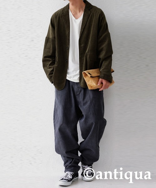 antiqua(アンティカ)の「VネックヒートロンT(Tシャツ/カットソー・メンズ・ホワイト系その他/ブラック系その他・M/L/L/XL)」の19枚目の写真