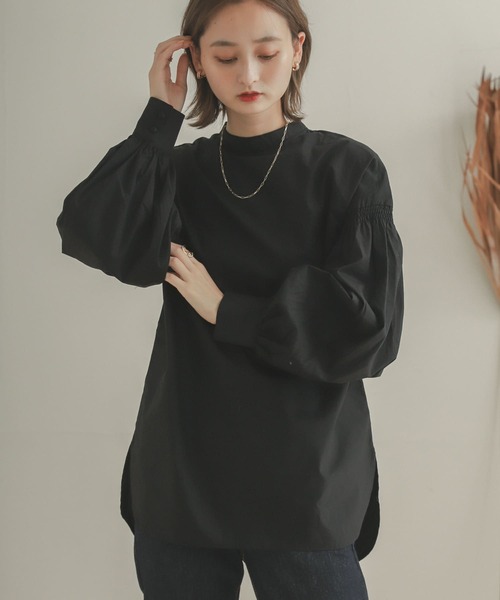 SENSE OF PLACE by URBAN RESEARCH(センスオブプレイスバイアーバンリサーチ)の「ボリュームパフスリーブブラウス(シャツ/ブラウス・レディース・ライトカーキ/アイボリー/ブラック・ONE)」の20枚目の写真