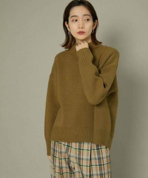 KBF（ケイビーエフ）の「【WEB/一部店舗限定】ウォッシャブルワイドハイネックニット（ニット/セーター・レディース・グレー系その他/ブルー系その他/カーキ/ブラック・ONE）」の9枚目の写真