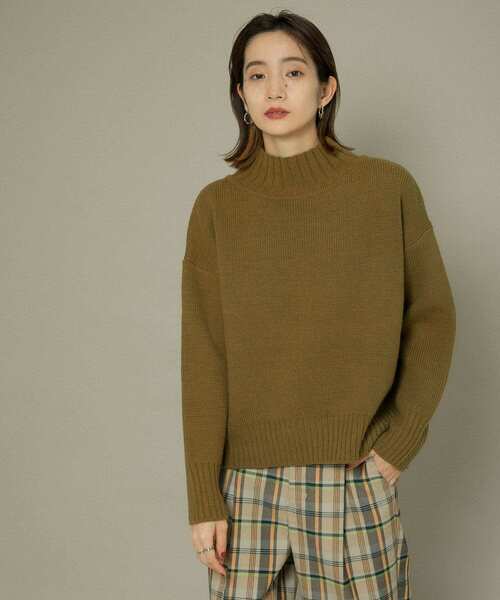 KBF（ケイビーエフ）の「【WEB/一部店舗限定】ウォッシャブルワイドハイネックニット（ニット/セーター・レディース・グレー系その他/ブルー系その他/カーキ/ブラック・ONE）」の12枚目の写真