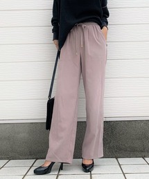 Q | ピーチツイルリラックスパンツ(その他パンツ)