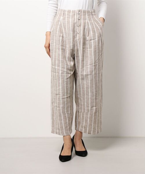 Samansa Mos2（サマンサ モスモス）の「前ボタンバルーンパンツ（その他パンツ・レディース・ベージュ/ブラック/ネイビー・ﾌﾘ-）」の7枚目の写真