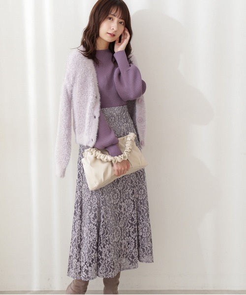 PROPORTION BODY DRESSING（プロポーションボディドレッシング）の「＜Ｅ＞フラッグヤーンカーディガン / 1211277002（ニット/セーター・レディース・グレー/パープル・FREE）」の7枚目の写真