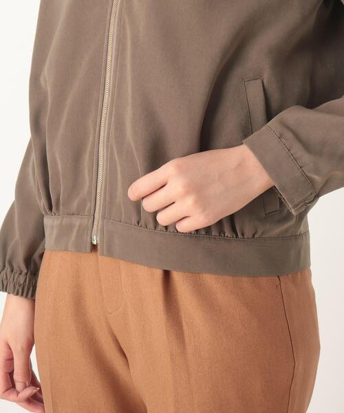 DRESKIP(ドレスキップ)の「◆Vネックギャザーブルゾン(ブルゾン・レディース・ブラック/サンドベージュ/ブラウン系その他2・02/03/04)」の9枚目の写真