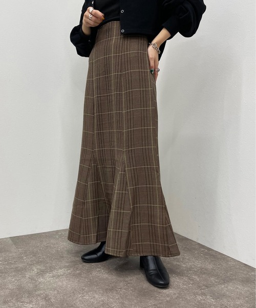 apres jour mignon（アプレジュールミニョン）の「アソートチェックマーメイドスカート【ZOZOTOWN限定アイテム】【9PO】（スカート・レディース・ネイビー/その他/ブラック系その他/ブラウン系その他/グリーン系その他・SMALL/MEDIUM/X-LARGE）」の2枚目の写真