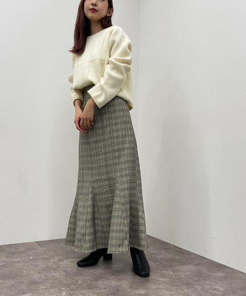 apres jour mignon（アプレジュールミニョン）の「アソートチェックマーメイドスカート【ZOZOTOWN限定アイテム】【9PO】（スカート・レディース・ネイビー/その他/ブラック系その他/ブラウン系その他/グリーン系その他・SMALL/MEDIUM/X-LARGE）」の16枚目の写真