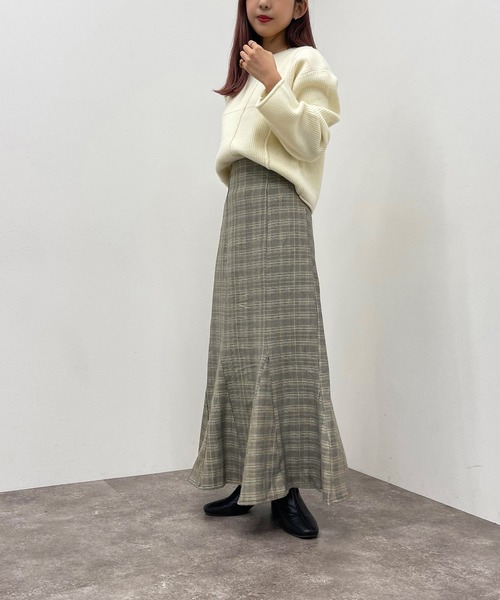 apres jour mignon（アプレジュールミニョン）の「アソートチェックマーメイドスカート【ZOZOTOWN限定アイテム】【9PO】（スカート・レディース・ネイビー/その他/ブラック系その他/ブラウン系その他/グリーン系その他・SMALL/MEDIUM/X-LARGE）」の6枚目の写真