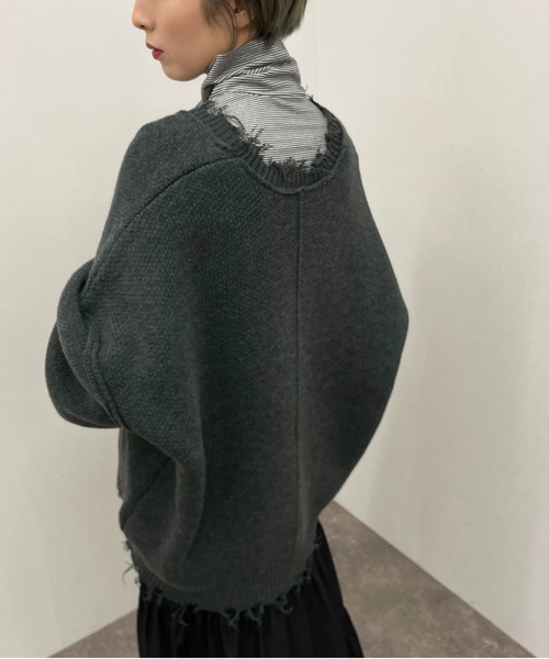 apres jour mignon(アプレジュールミニョン)の「ボーダークシュクシュタートルインナー【ZOZOTOWN限定アイテム】(Tシャツ/カットソー・レディース・グリーン系その他/ブラック/ブラウン系その他・フリー/X-LARGE)」の12枚目の写真
