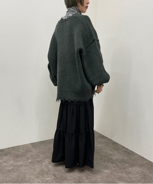 apres jour mignon(アプレジュールミニョン)の「ボーダークシュクシュタートルインナー【ZOZOTOWN限定アイテム】(Tシャツ/カットソー・レディース・グリーン系その他/ブラック/ブラウン系その他・フリー/X-LARGE)」の15枚目の写真