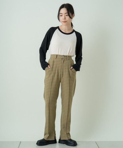 Kastane（カスタネ）の「ラグランルーズTee（Tシャツ/カットソー・レディース・ブルー/ベージュ/パープル/ブラック・FREE）」の8枚目の写真