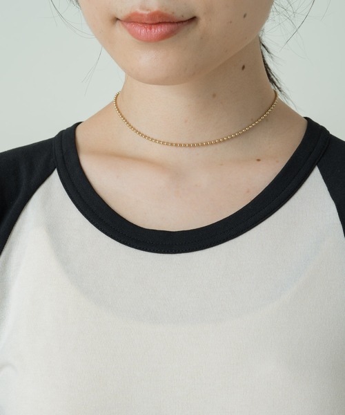 Kastane（カスタネ）の「ラグランルーズTee（Tシャツ/カットソー・レディース・ブルー/ベージュ/パープル/ブラック・FREE）」の13枚目の写真