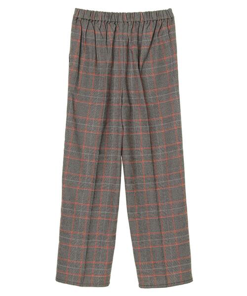 Green Parks(グリーンパークス)の「変形ウィンドペンチェックストレートパンツ*(その他パンツ・レディース・ブラック/ブラウン・FREE)」の14枚目の写真