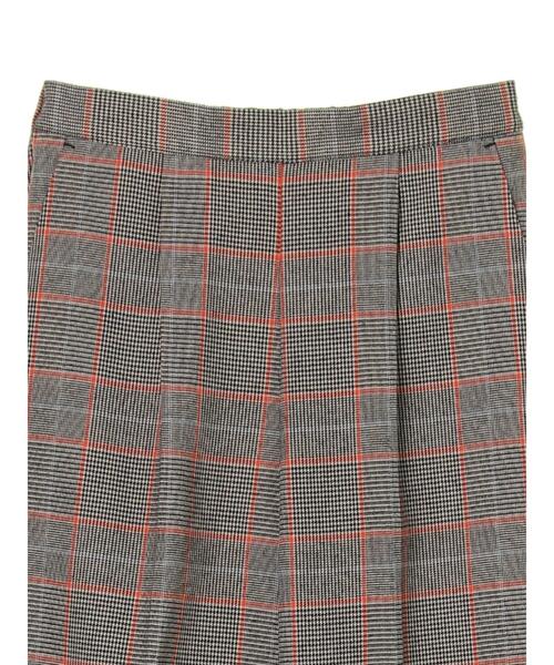 Green Parks(グリーンパークス)の「変形ウィンドペンチェックストレートパンツ*(その他パンツ・レディース・ブラック/ブラウン・FREE)」の13枚目の写真