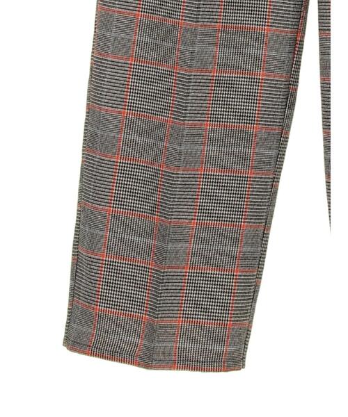 Green Parks(グリーンパークス)の「変形ウィンドペンチェックストレートパンツ*(その他パンツ・レディース・ブラック/ブラウン・FREE)」の21枚目の写真