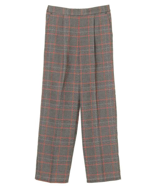 Green Parks(グリーンパークス)の「変形ウィンドペンチェックストレートパンツ*(その他パンツ・レディース・ブラック/ブラウン・FREE)」の20枚目の写真