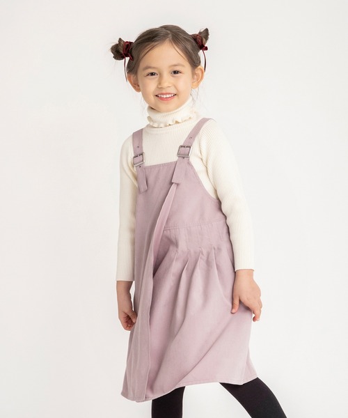 BRANSHES（ブランシェス）の「アシンメトリーデザインジャンパースカート（ジャンパースカート・キッズ・ピンクベージュ/チャコールグレー・110/140/120/150/100/130/90）」の14枚目の写真