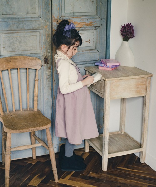 BRANSHES（ブランシェス）の「アシンメトリーデザインジャンパースカート（ジャンパースカート・キッズ・ピンクベージュ/チャコールグレー・110/140/120/150/100/130/90）」の9枚目の写真