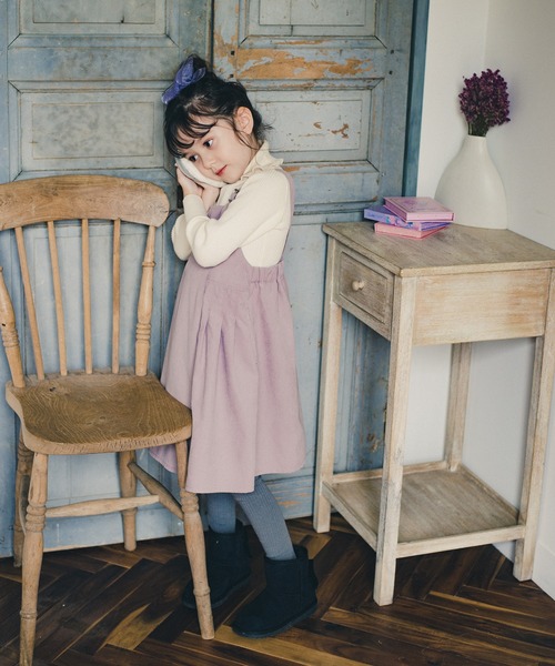 BRANSHES（ブランシェス）の「アシンメトリーデザインジャンパースカート（ジャンパースカート・キッズ・ピンクベージュ/チャコールグレー・110/140/120/150/100/130/90）」の10枚目の写真