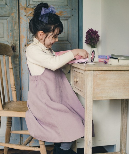 BRANSHES（ブランシェス）の「アシンメトリーデザインジャンパースカート（ジャンパースカート・キッズ・ピンクベージュ/チャコールグレー・110/140/120/150/100/130/90）」の8枚目の写真