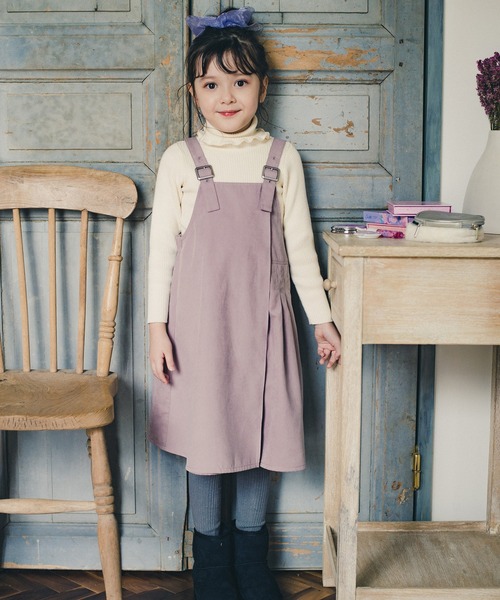 BRANSHES（ブランシェス）の「アシンメトリーデザインジャンパースカート（ジャンパースカート・キッズ・ピンクベージュ/チャコールグレー・110/140/120/150/100/130/90）」の11枚目の写真
