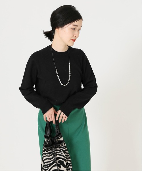 journal standard L'essage（ジャーナルスタンダードレサージュ）の「カシミヤ100 クルーネックプルオーバー◆（ニット/セーター・レディース・ホワイト/ブラック/ブラウン・フリー）」の22枚目の写真