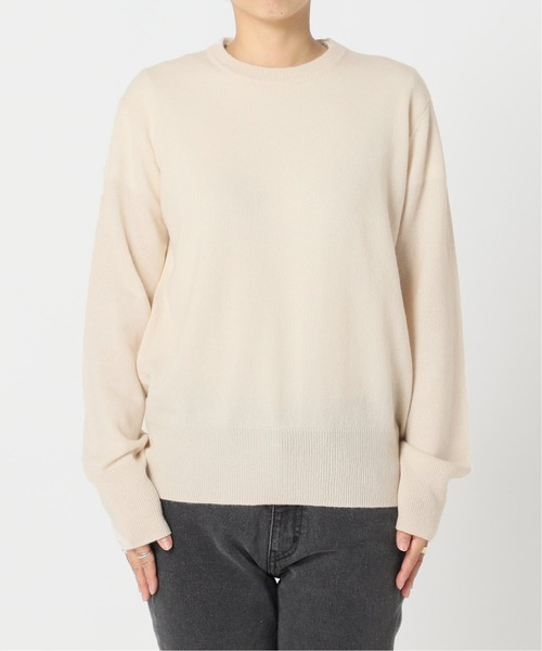 journal standard L'essage（ジャーナルスタンダードレサージュ）の「カシミヤ100 クルーネックプルオーバー◆（ニット/セーター・レディース・ホワイト/ブラック/ブラウン・フリー）」の7枚目の写真
