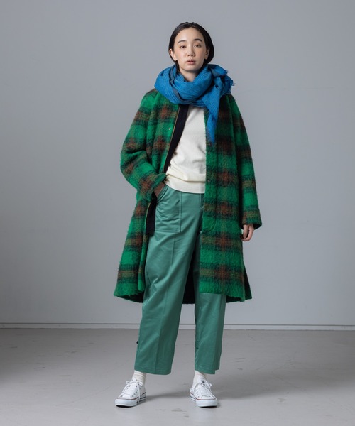 collex(コレックス)の「チェックシャギー中綿コート(その他アウター・レディース・チェック・フリー)」の3枚目の写真