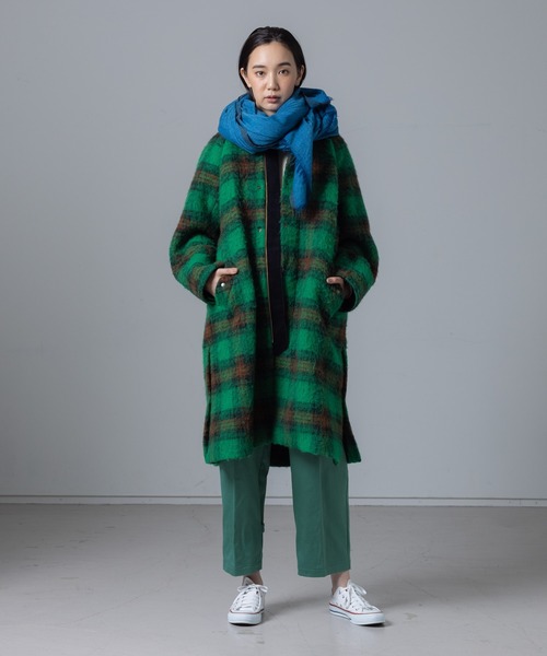 collex(コレックス)の「チェックシャギー中綿コート(その他アウター・レディース・チェック・フリー)」の11枚目の写真